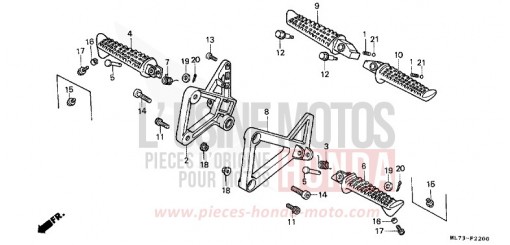 MARCHE (1) VFR750FG de 1986